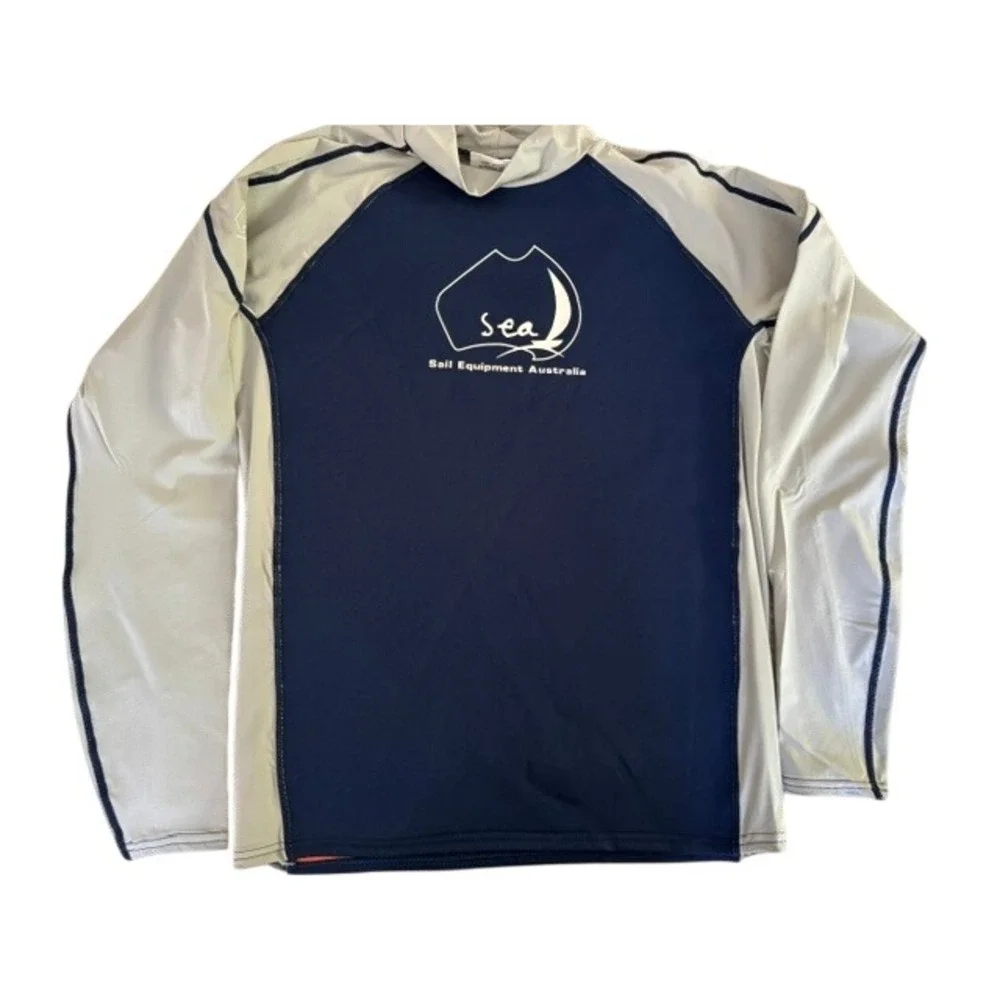 NEW Sail Equipment Australia SEA Mens XXL Neoprene Rash Guard Navy Grey